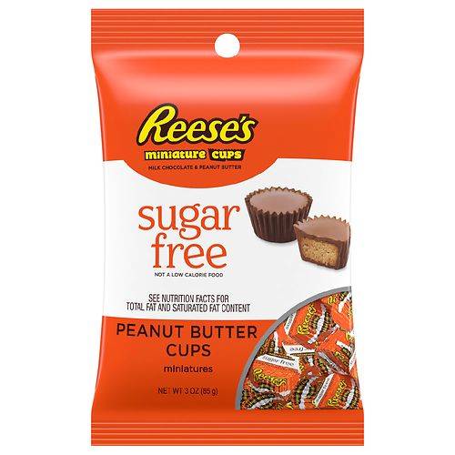 Reese's Sugar Free Peanut Butter Cups Miniatures - 3.0 oz