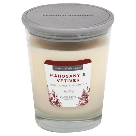 Essential Elements Candle-Lite Mahogany & Vetiver (1 candle)