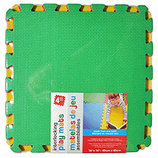 Dollarama Interlocking Play Mats (Asst. Col.),4Pk (##)