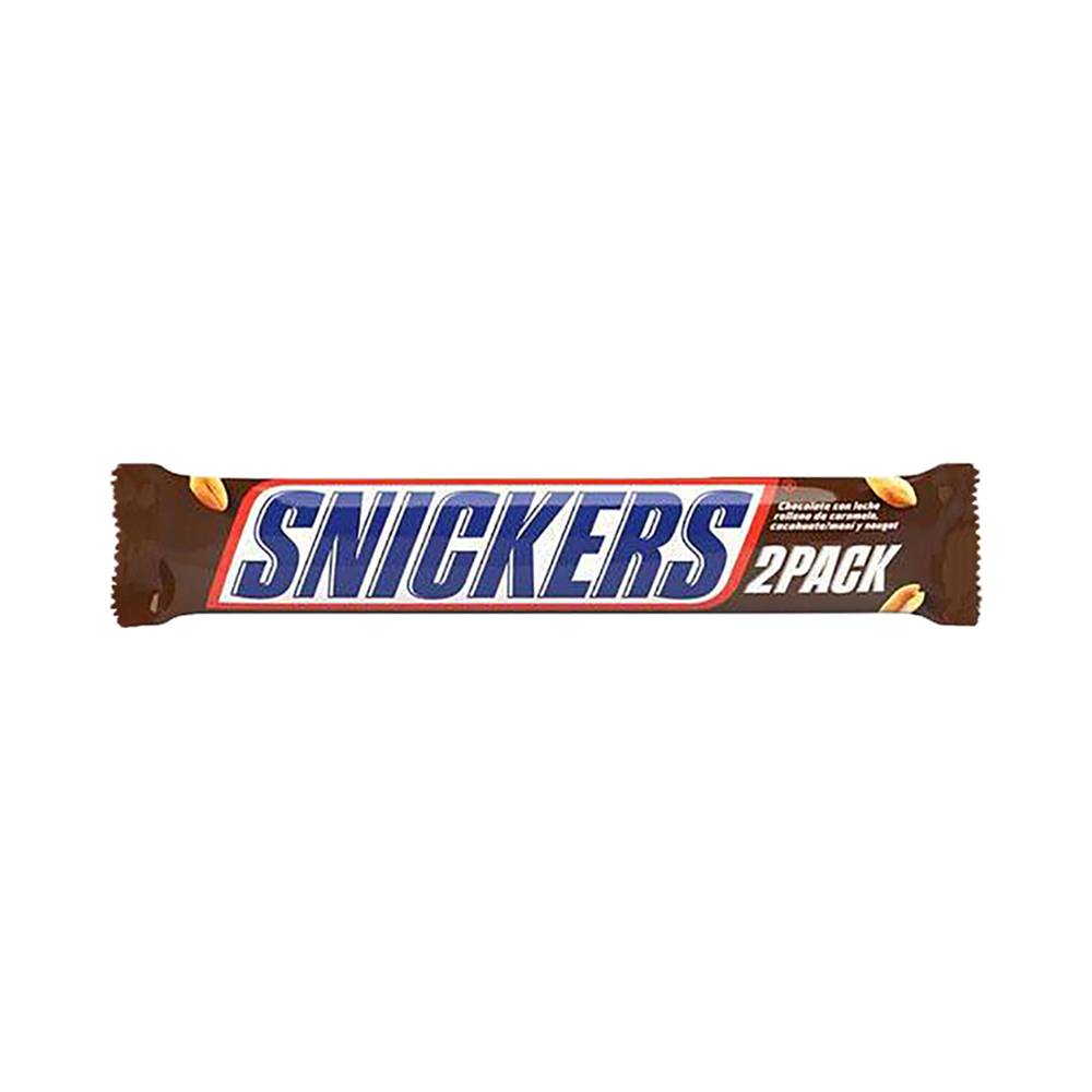 Snickers chocolate con caramelo y cacahuate (barra 83 g)