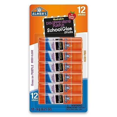 Elmer's Disappearing Purple School Glue Sticks (12 ct)