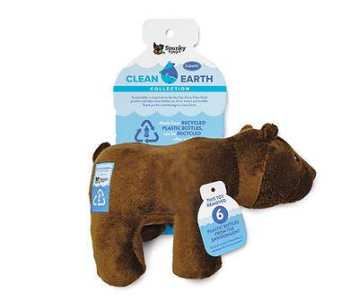 Clean Earth Collection Bear Plush Dog Toy