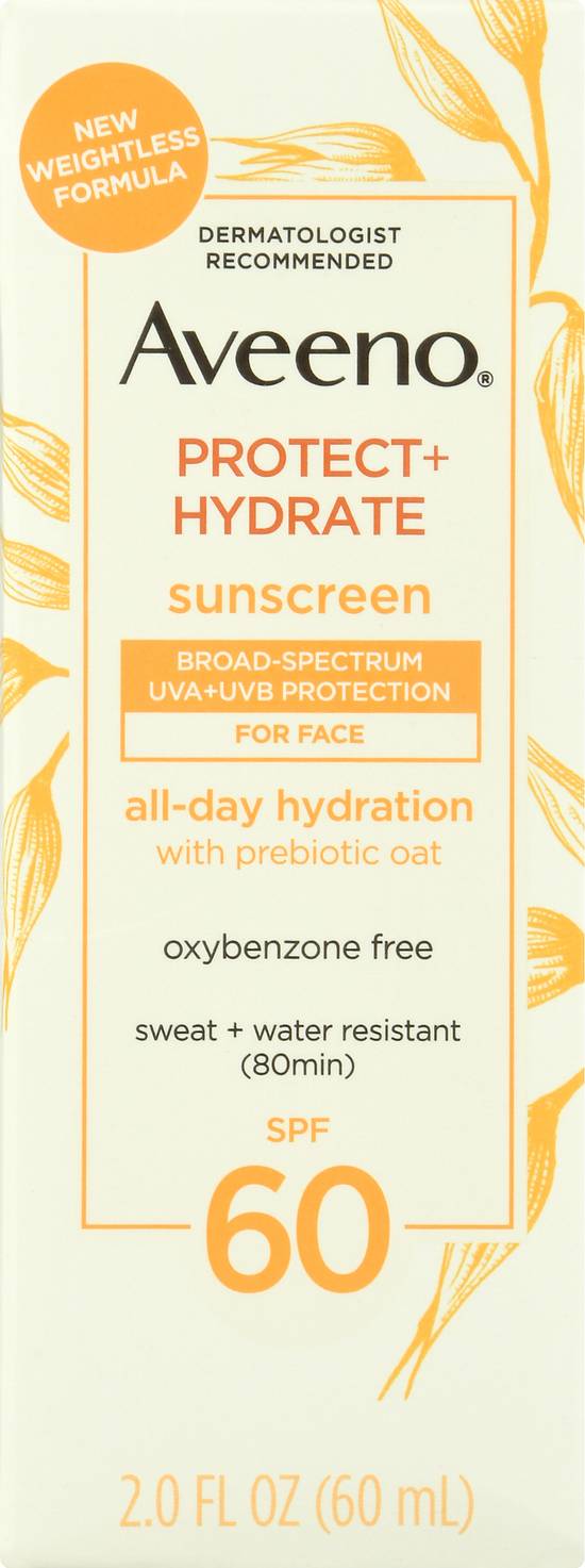 Aveeno All Day Hydration Protect & Hydrate Spf 60 Sunscreen