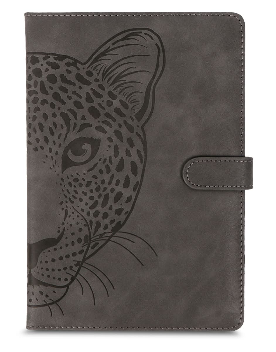 Red Top · Libreta ejecutiva de rayas, 14.8x21 cm, negra