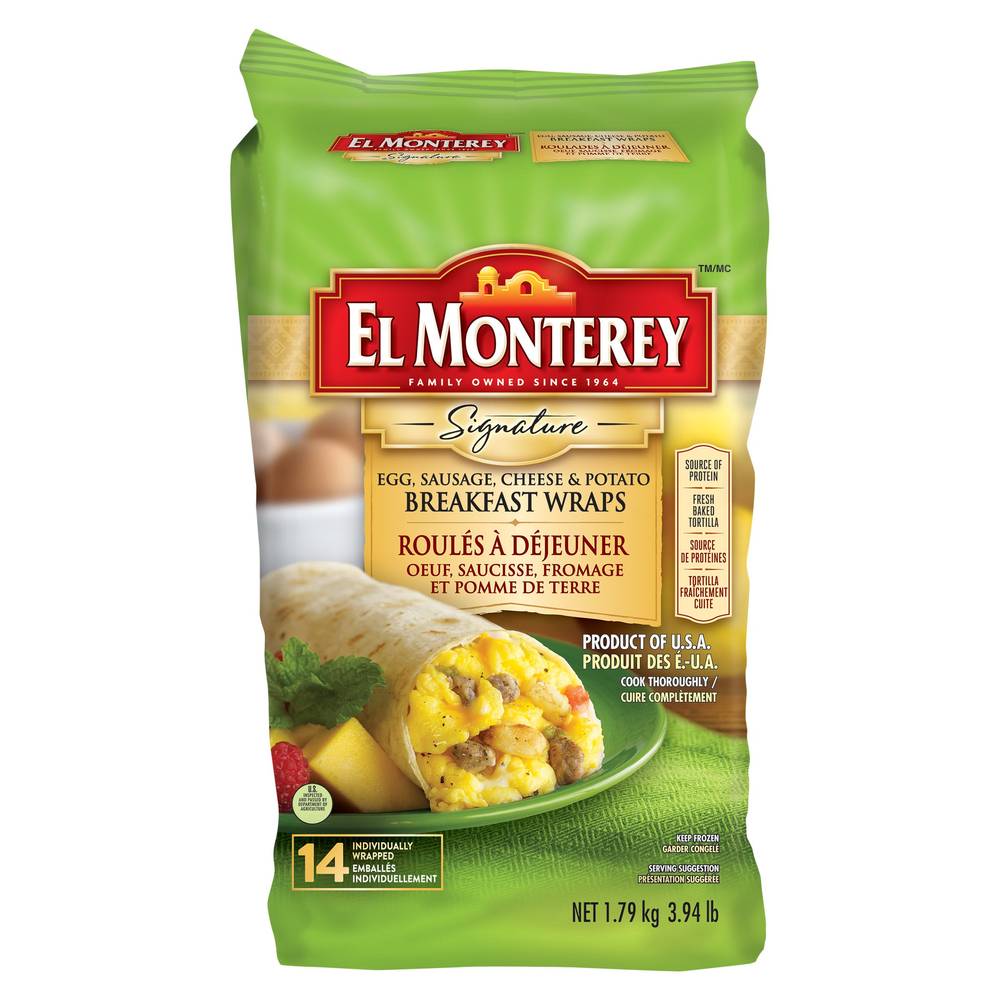 El Monterey Breakfast Wrap, 14 × 128 G