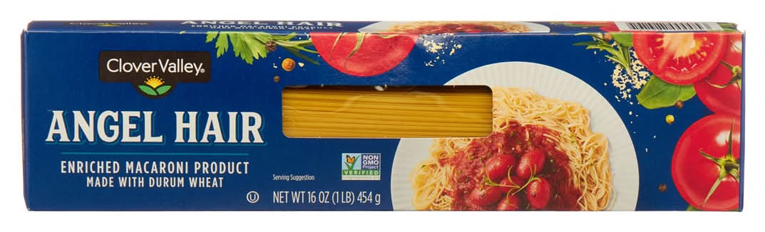 Clover Valley Angel Hair Pasta 16 Oz