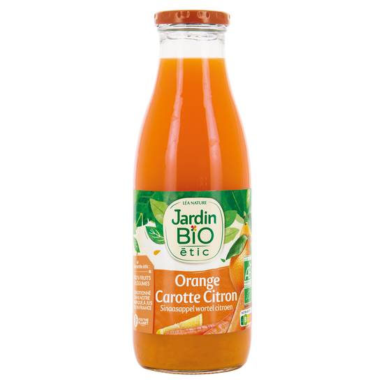 Jardin Bio Étic - Jus d'orange carotte et citron bio (750 ml)