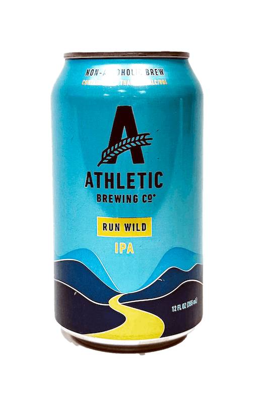 Athletic Brewing Run Wild Non Alcoholic IPA, 12oz NA beer (0% ABV)