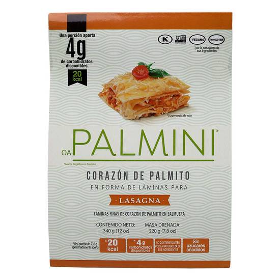 Palmini  hearts of palm palmini hearts of palm lasagna (227g)