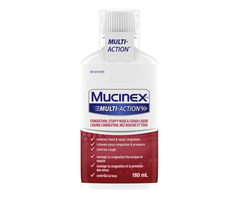 Mucinex Multia.Méd.Rhume Cong.Nez 180Ml - Multia.Congestion Cold Med