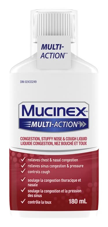 Mucinex Multia.Méd.Rhume Cong.Nez 180Ml - Multia.Congestion Cold Med