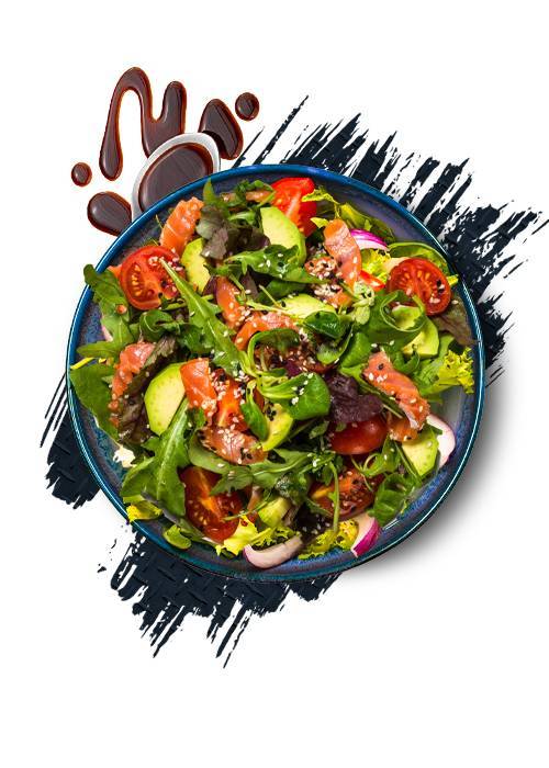 Salade au saumon seul