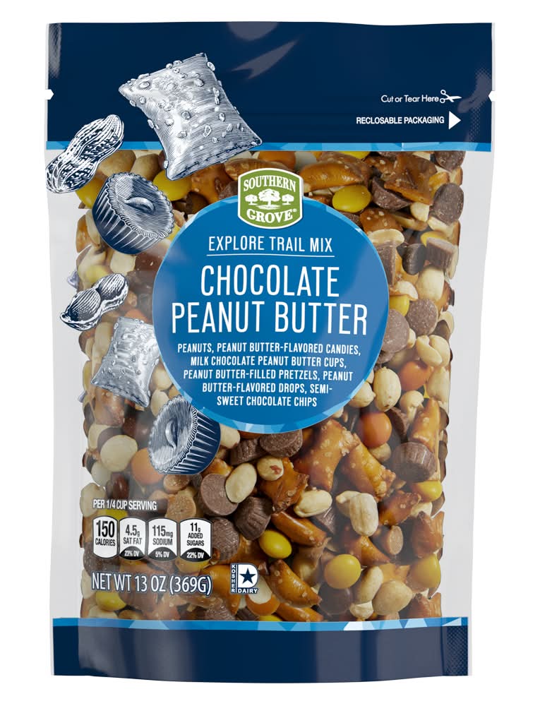 Southern Grove Explore Trail Mix, Chocolate Peanut Butter (13 oz)