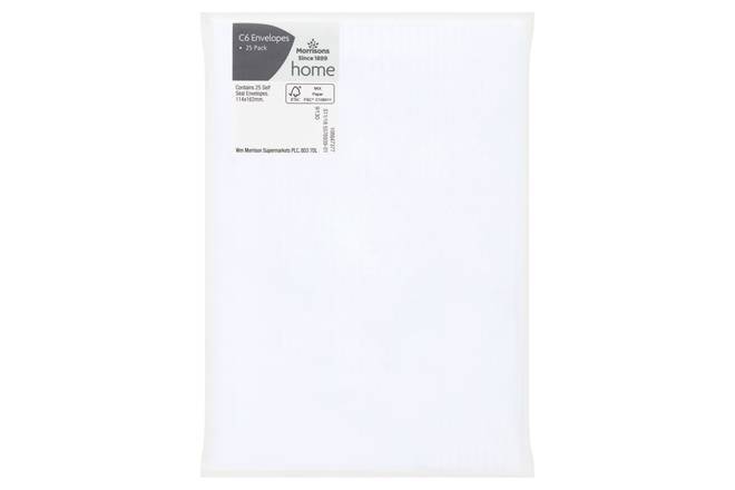 Morrisons C6 Envelopes (25 pack)