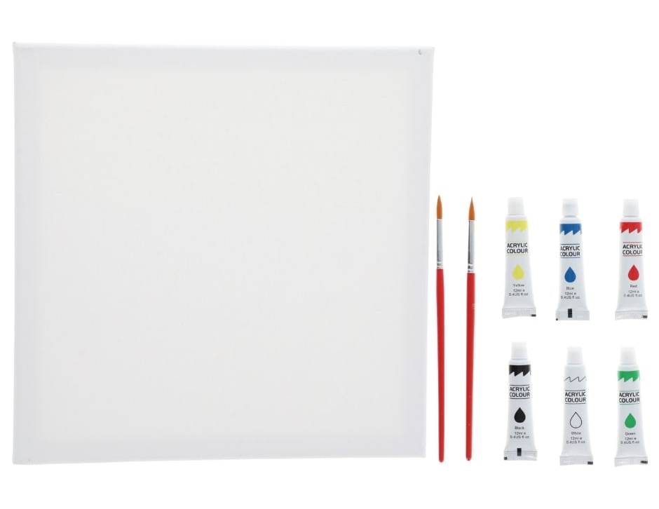 Diy Canvas and Paint Set, Assorted (10 ct)