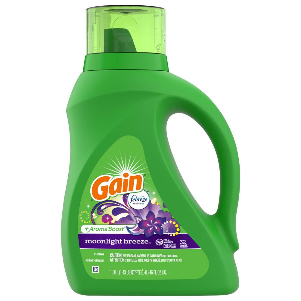 Gain Laundry Detergent, Moonlight Breeze (46 fl oz)