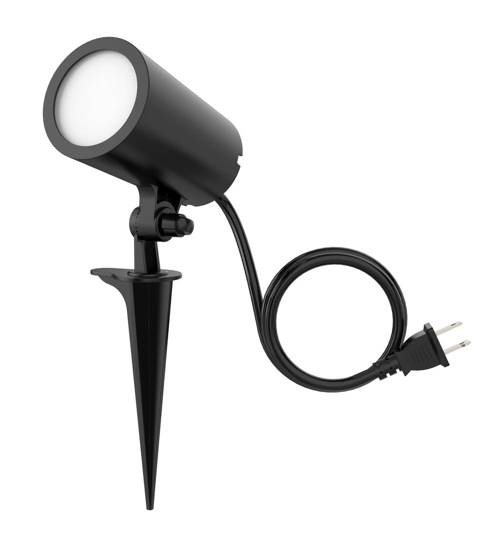 Harbor Breeze 300 -Lumens 5 -Watt black Line voltage Color Changing Plug-in LED Spot light