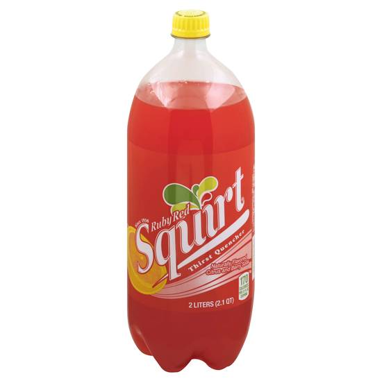 Squirt Ruby Red Naturally Flavored Citrus & Berry Soda (2 L)