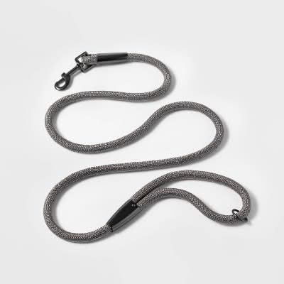 Boots & Barkley Reflective Rope Dog Leash, L, Gray