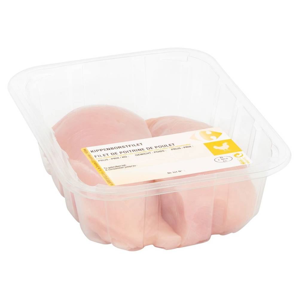 Carrefour Filet de Poitrine de Poulet +/-400g