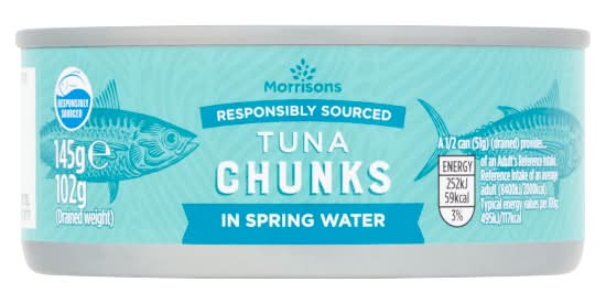 Morrisons Tuna Chunks in Spring Water (145g)
