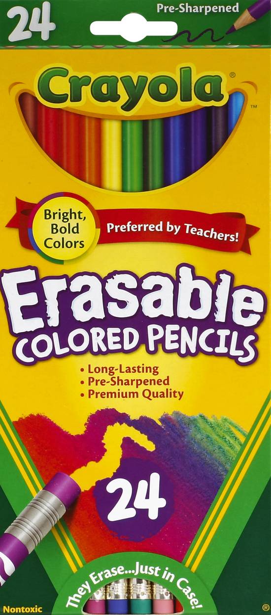 Crayola Erasable Colored Pencils (24 pencils)