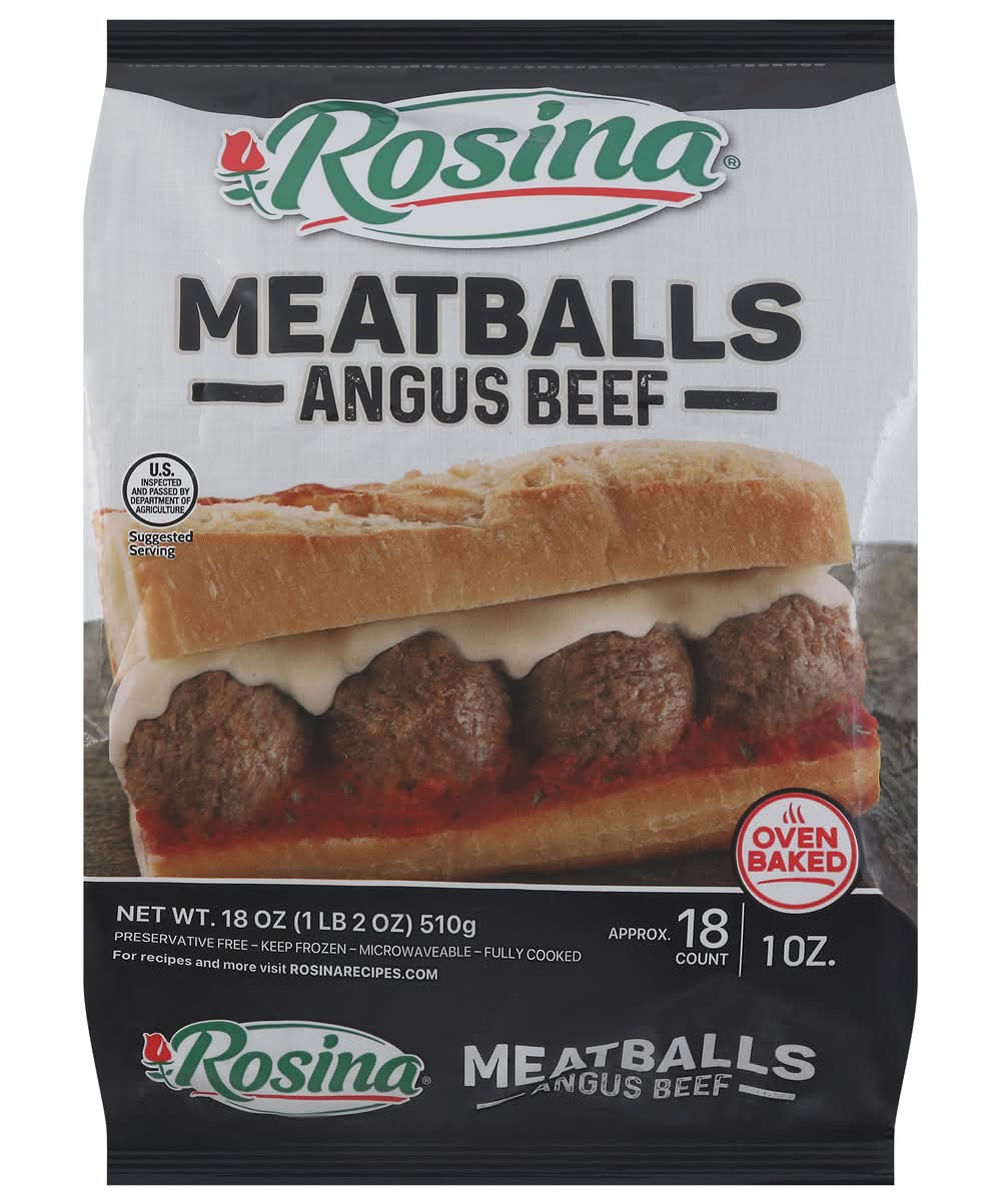 Rosina Meatballs Angus Beef (18 oz)