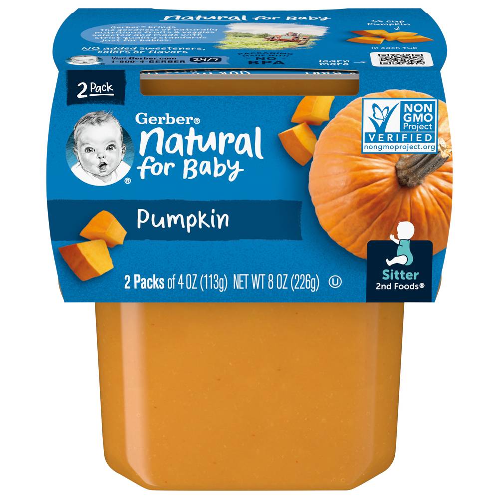 Gerber 2nd Foods Pumpkin Baby Food (2 ct)