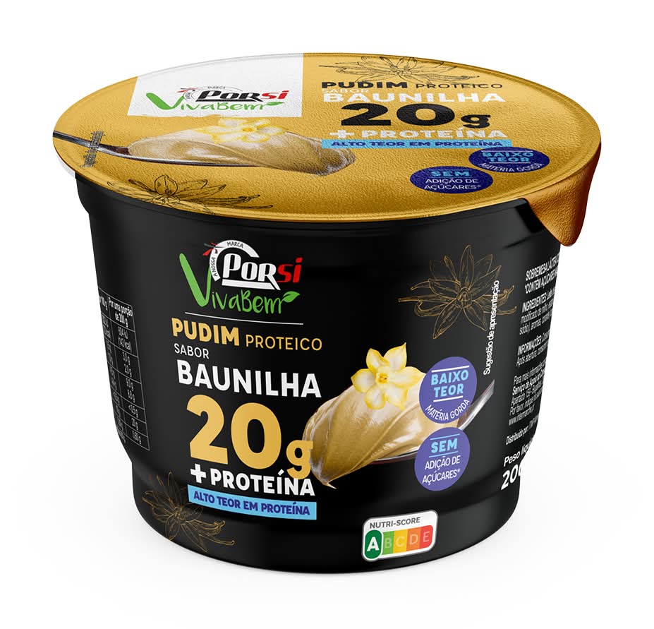 PorSi Viva Bem - Pudim Proteico Baunilha, 200g