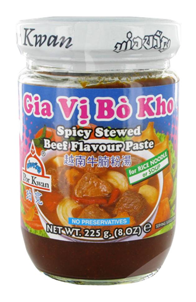 Por Kwan Spicy Stewed Beef Flavour Paste (225g)
