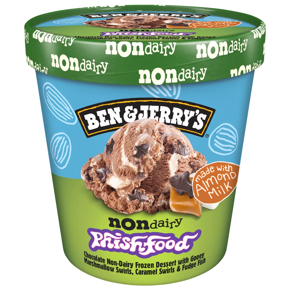 Ben & Jerry's Non-Dairy Frozen Dessert, Phish Food (16 oz)