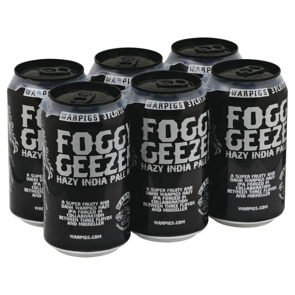 Warpigs Brewing Foggy Geezer Hazy Ipa Beer (6 pack, 12 fl oz)