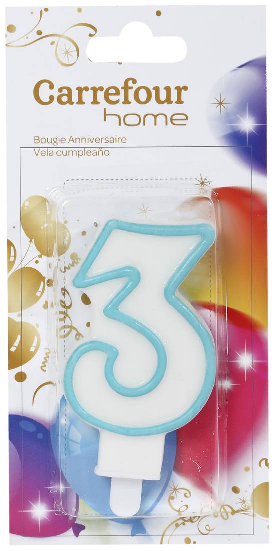 Carrefour Home - Bougie anniversaire avec bobèche n°3