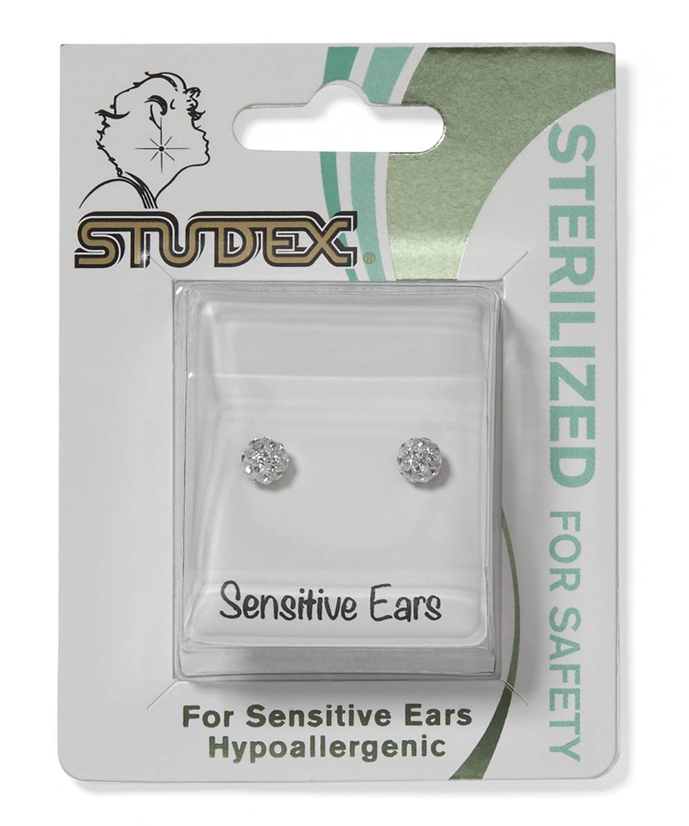 Studex Fireball Earrings, 4.5 mm, Crystal