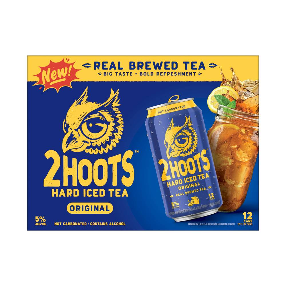 2 Hoots Hard Iced Tea (12 x 12 fl oz)