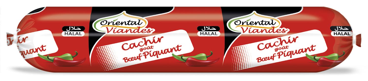 Oriental Viandes - Saucisson goût boeuf piquant halal (450g)