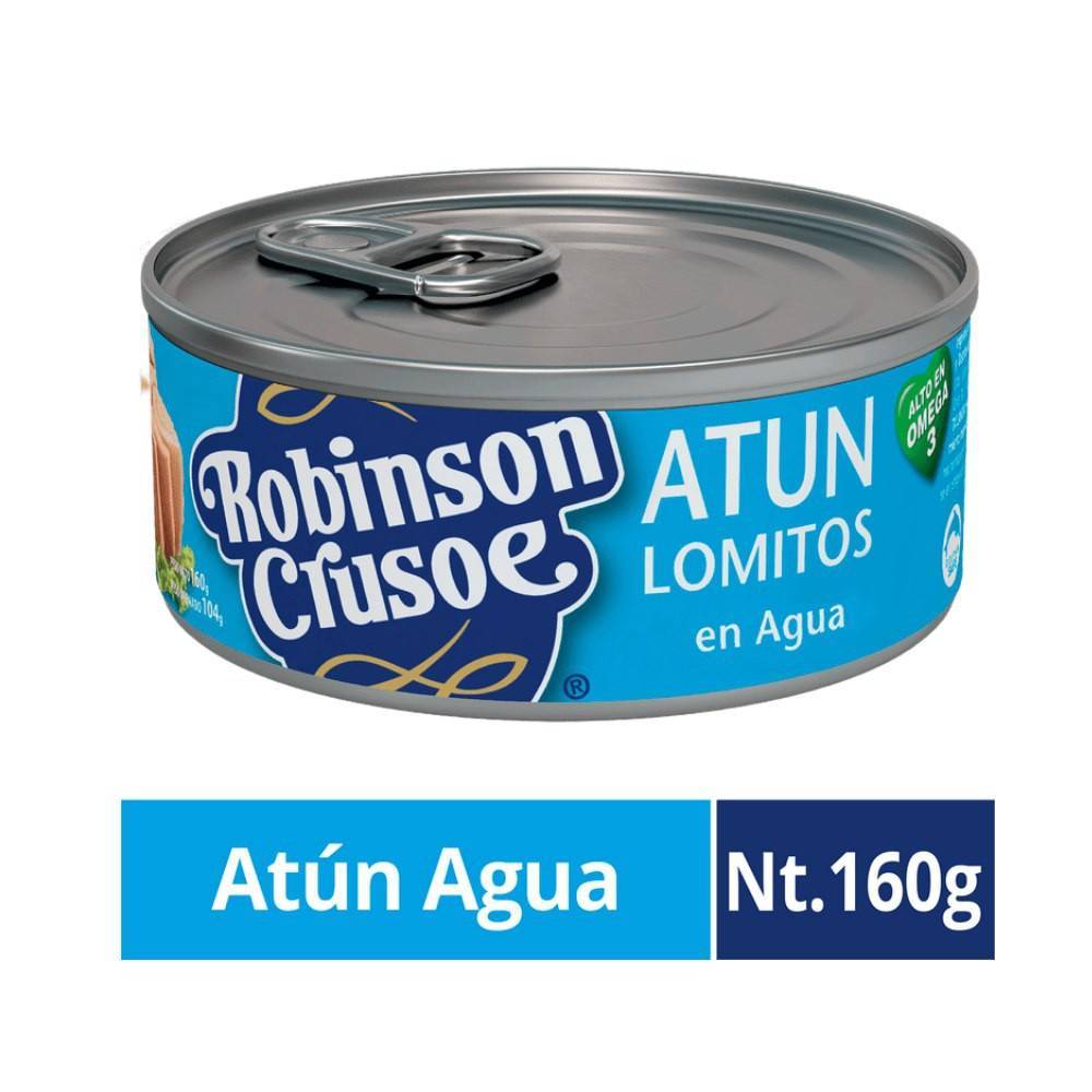 Robinson Crusoe · Atún lomitos en agua (160 g)