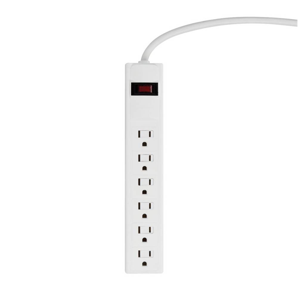 Globe Electric 6-Outlet Surge Protected Power Bar