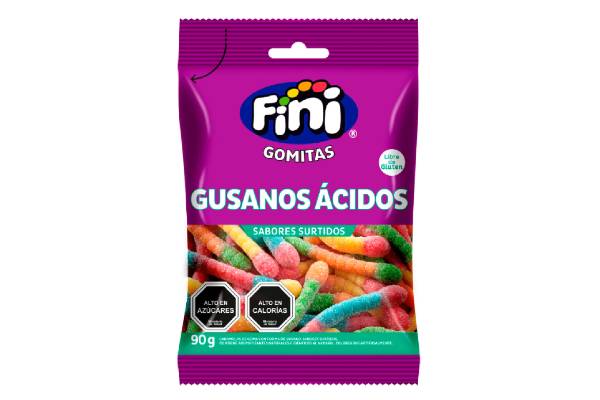 Gomitas Fini Gusanos Acidos 90g