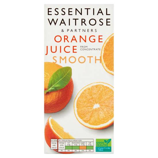 Essential Waitrose Smooth Orange Juice (1 L)
