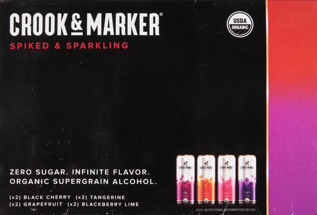 Crook & Marker Spiked & Sparkling Variety pack Drinks (8 ct, 11.5 fl oz)