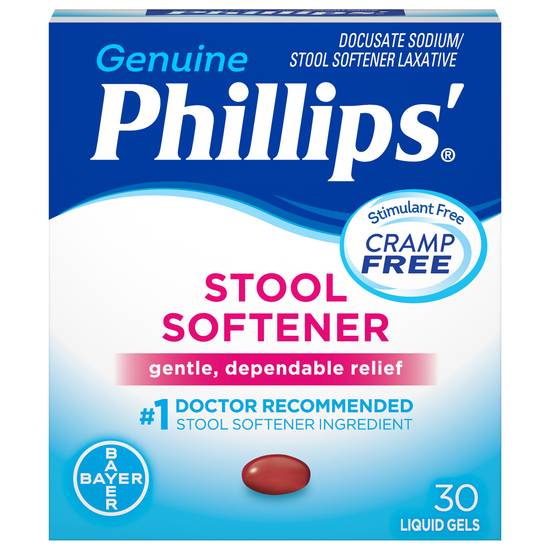 Phillips Genuine Stool Softener Relief Liquid Gels