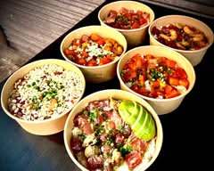 【海鮮たっぷりポキ丼】 沖縄居酒屋 すん。