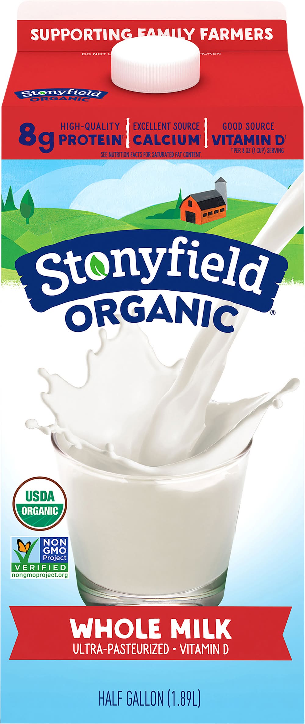 Stonyfield Organic Whole Milk (63.9 fl oz)