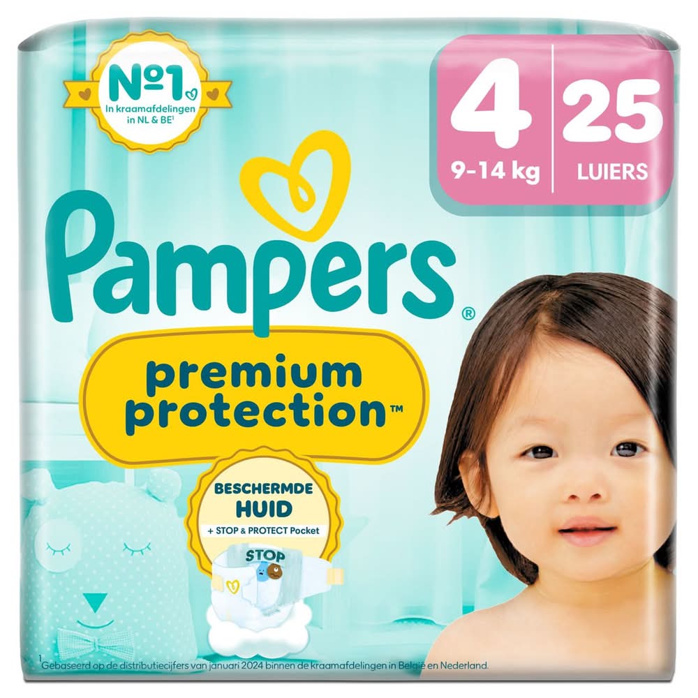 Pampers Premium Protection Taille 4, 25 Langes