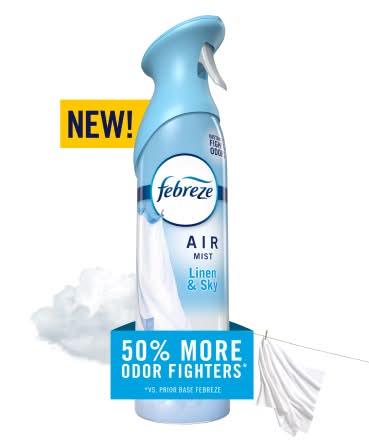 Febreze Air Mist Freshener Spray, Linen & Sky (8.1 oz)