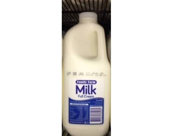 Family Farm full cream 2 litre milk