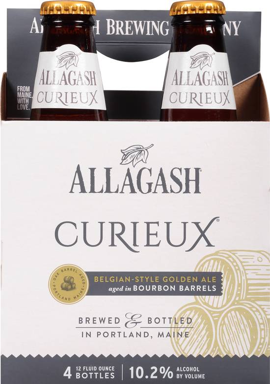 Allagash Brewing Company Curieux Belgian-Style Golden Ale Beer (4 pack, 12 fl oz)