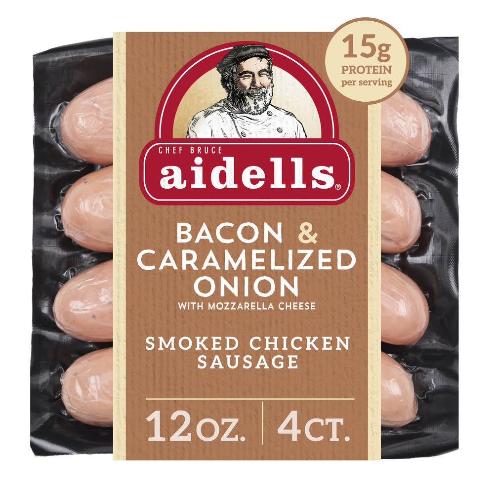 aidells Smoked Chicken Sausage With Mozzarella Cheese (12 oz, 4 ct)