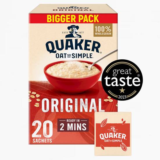 Quaker Oat So Simple Original Porridge Sachets 20 x 27g